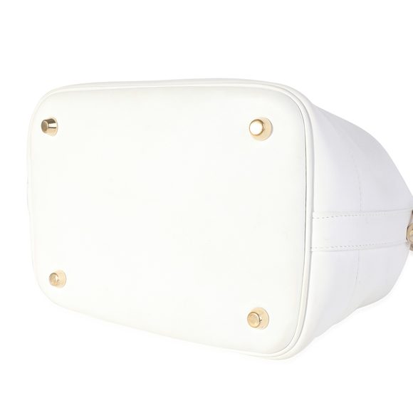 Dior White Calfskin & Multicolor Python Appliqué Paradise Bubble Bucket Bag - Picture 6 of 8